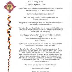 einladung tag der offenen tuer