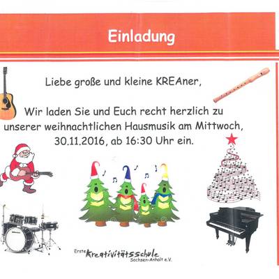 einladung hausmusik